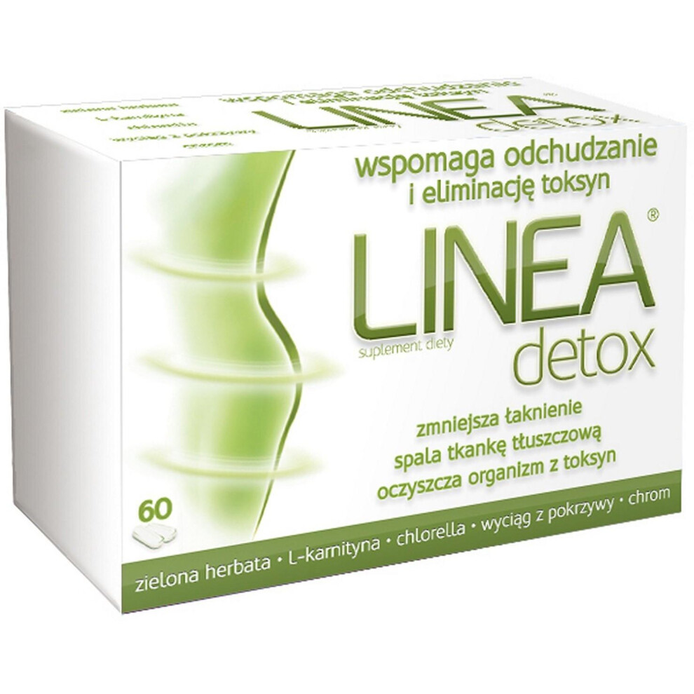 Polskie Suplementy Linea Detox 60 Tab Slimming Fat Burning Weight Loss Hydrominum Liporedium
