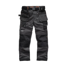 (36R, Graphite) Mens Safety & Workwear Pro Flex Holster Trousers Black