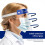 2PCS Disposable Safety Face Shield Transparent Anti Splash Adjustable 3