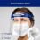 2PCS Disposable Safety Face Shield Transparent Anti Splash Adjustable 2