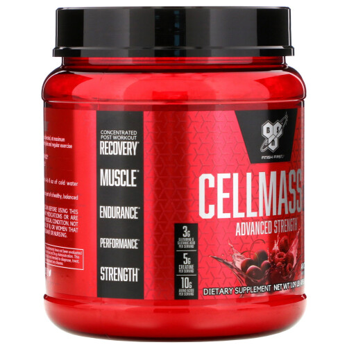 BSN BSN, Cellmass 2.0, Advanced Strength, Post Workout, Arctic Berry, 495g 2