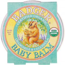 Badger, Bálsamo Orgânico para Bebês, Camomila e Calendula, 2 oz (56 g)