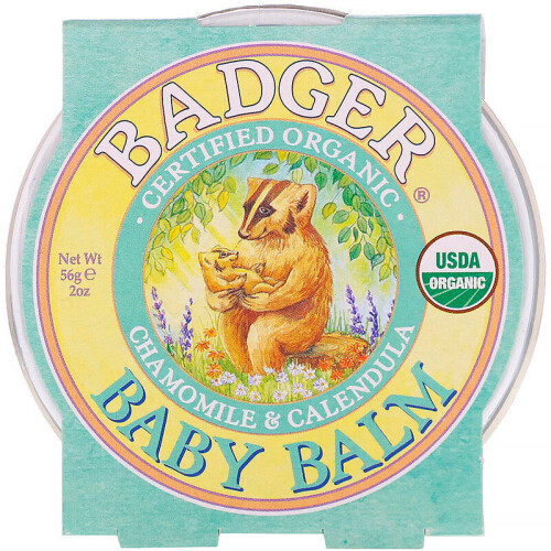 Badger, Οργανική Βρεφική Κρέμα, Chamomile και Calendula, 2 oz (56 g)