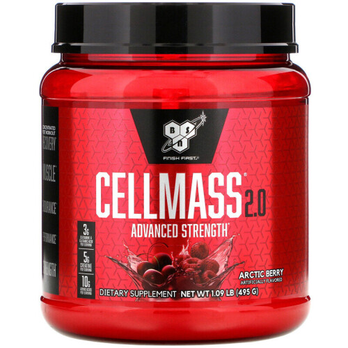 BSN BSN, Cellmass 2.0, Advanced Strength, Post Workout, Arctic Berry, 495g