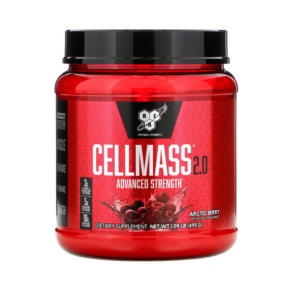 BSN, Cellmass 2.0, Advanced Strength, Post Workout, Arctic Berry, 495g