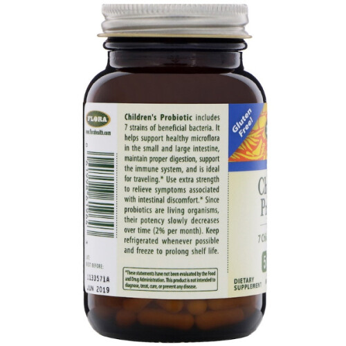 Flora, Børnes Probiotik, 60 Kapsler 2