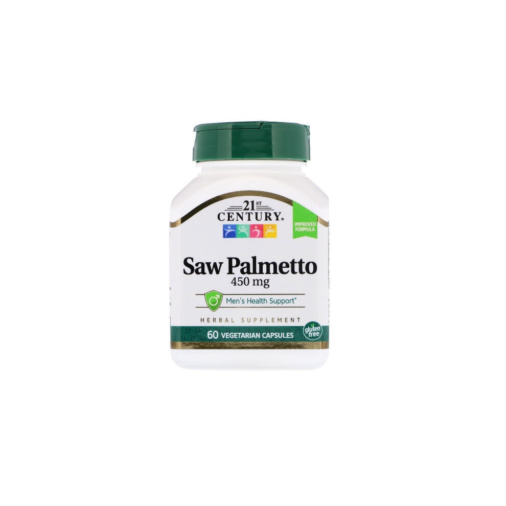 21St Century , Saw Palmetto, 450 Mg, 60 Vegetarian Capsules