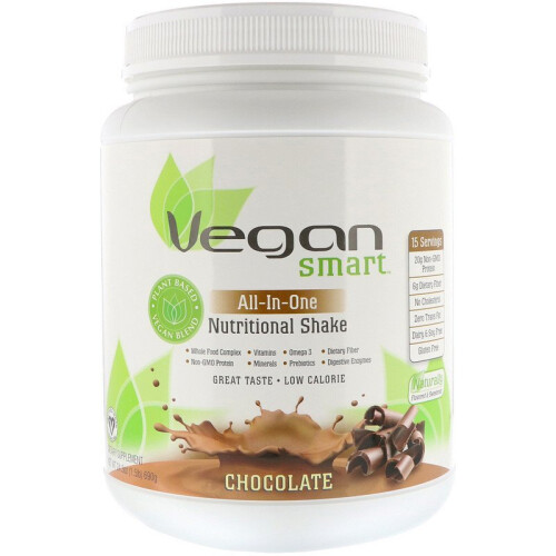 VeganSmart, All-In-One Nutritional Shake, Chocolate, 690g