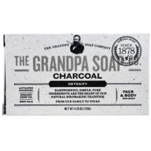 The Grandpa Soap Co., Zoetwater- en lichaamscrème,  Charcoal, 4,25 oz (120 g)