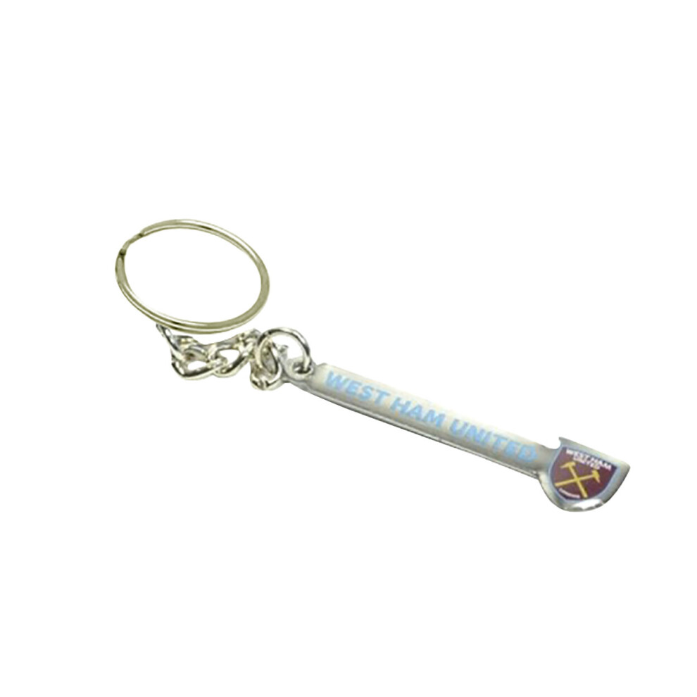 West Ham United Fc Keyring Silver