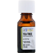 Aura Cacia, Pure Essential Oil, Tea Tree, 0.5 fl oz (15 ml)