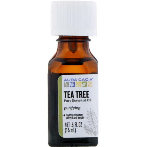 Aura Cacia Reines Essential Öl Teebaum 0,5 fl oz (15 ml)