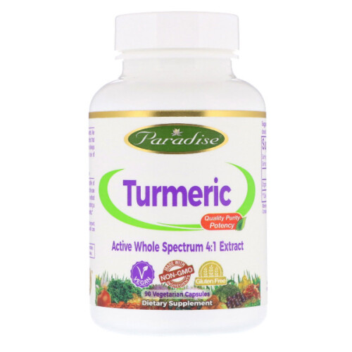 Paradise Herbs, Turmeric Extract, 90 Vegetarian Capsules