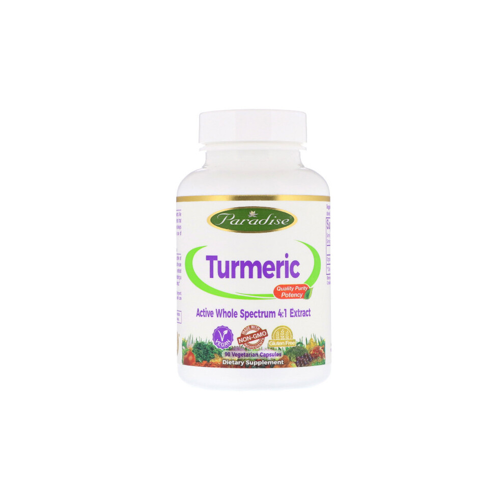Paradise Herbs , Turmeric, 90 Vegetarian Capsules