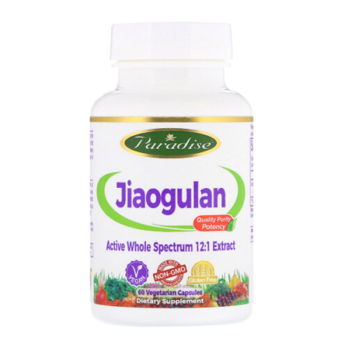 Paradise Herbs, Jiaogulan-extract, 60 vegetarische capsules
