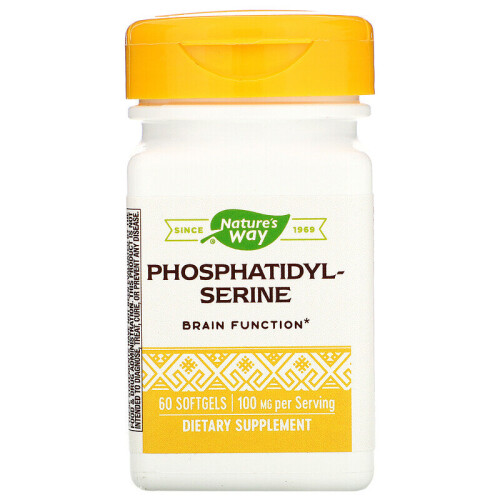 Nature's Way, Φωσφατιδυλοσερίνη, 100 mg, 60 Softgels