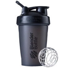 BlenderBottle Classic Shakerflaska för Proteinshakes, Svart, 20 Unci