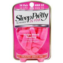 Hearos, Öronplugg, Sleep Pretty in Pink, 14 Pair