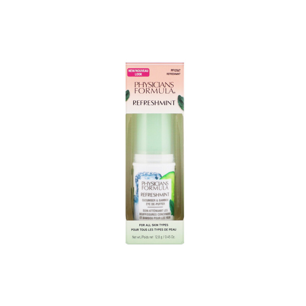 Physicians Formula Refreshmint Augen-Entfernerstift Mit Gurke Und Bambus | Augencreme Gegen Augenringe Und Schwellungen | Dermatologisch Getestet-image