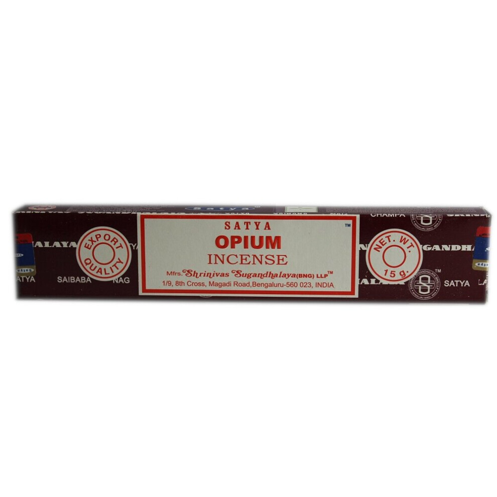 SATYA OPIUM INCENSE STICKS/JOSS STICKS 15 GM PACKET FOR MEDITATION-image-OPC-P5TFS9S-NEW