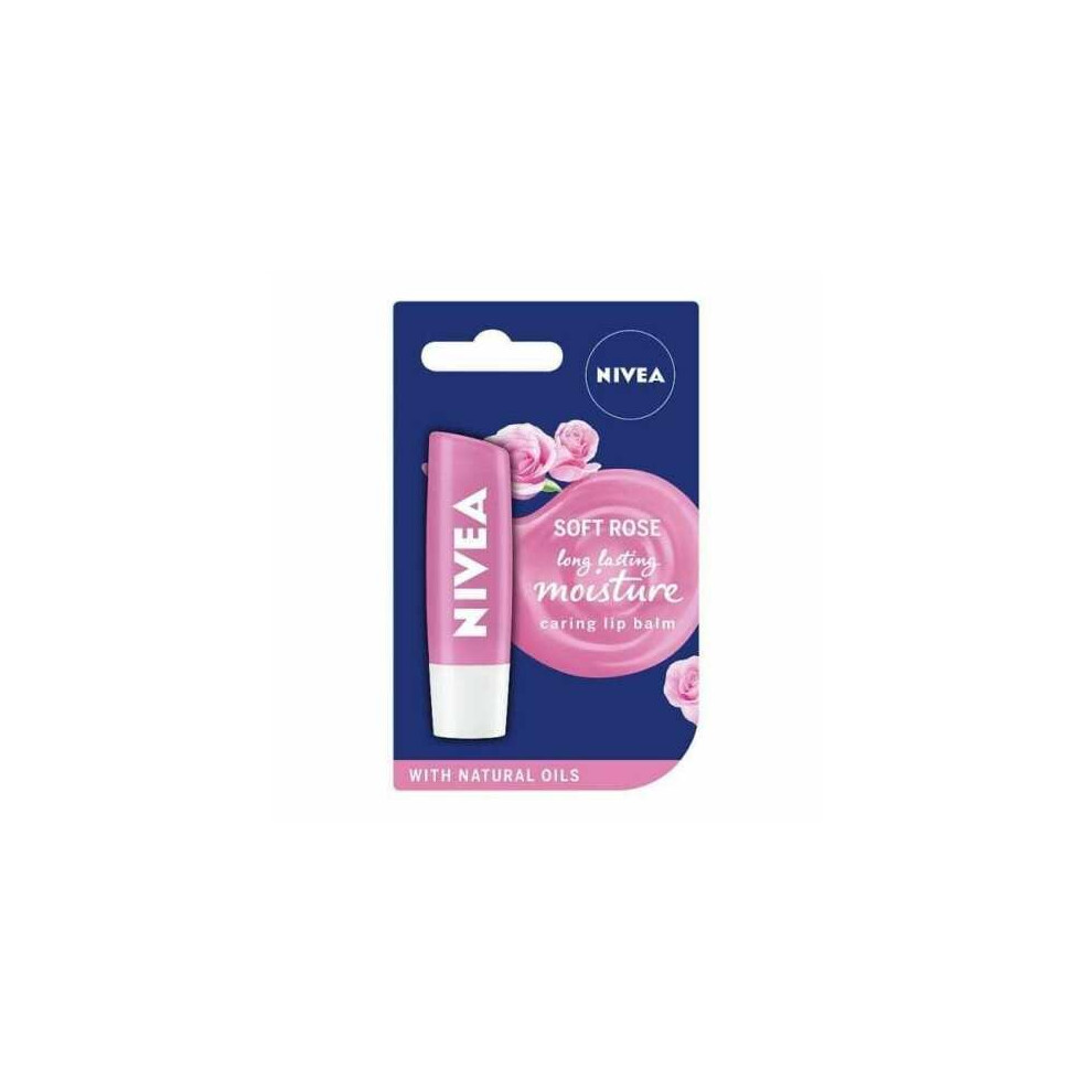 Nivea Soft Rose Long Lasting Moisture Caring Lip Balm