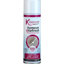 KLEENEZE Remove & Refresh Carpet Cleaner - Deep-Clean, High-Foam Formula, Lemon Scented, 500ml for Carpets, Rugs, Upholstery & Stains
