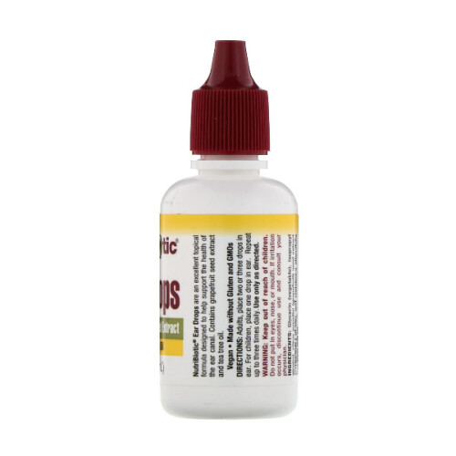 NutriBiotic, Oor Druppels met Grapefruitzaad Extract Plus Teeboomolie, 1 fl oz (30 ml) 1