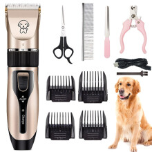 Pet Dog Pro Electric Clippers Animal Grooming Trimmer Shaver Kit Low-noise USB Cordless