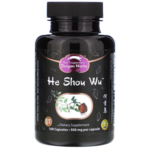 He Shou Wu, 500 mg, 100 Cápsulas
