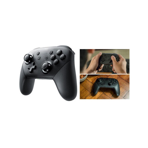 (Black) Bluetooth Wireless Gamepad Joystick Controller for Switch Pro Console, Support Somatosensory Vibration Screenshot Axis 2