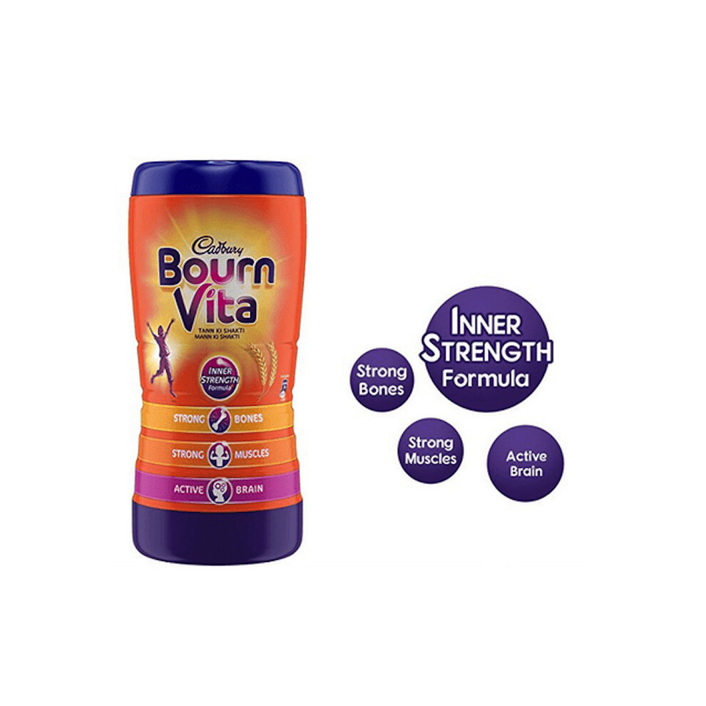 Cadbury Bournvita 500G Chocolate Drink To Support Active Brain & Bones