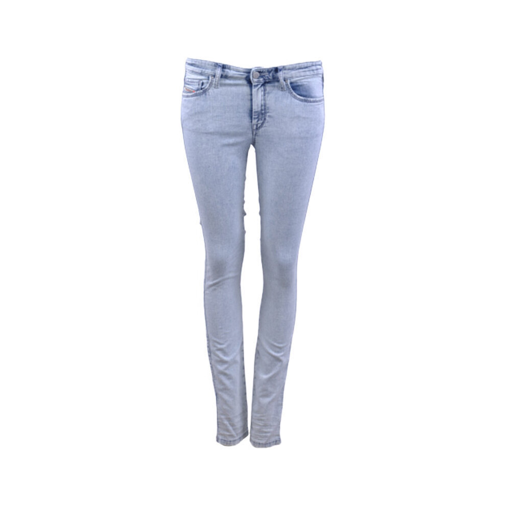 Diesel (W27 L31) Doris Ne 0672C Womens Denim Jogg Jeans Super Slim Fit Skinny Sweat Pants Blue
