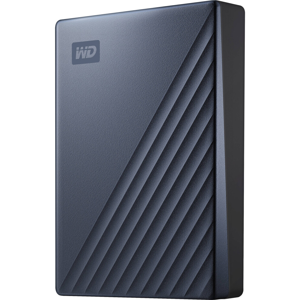 Western Digital Wd 5Tb My Passport Ultra Usb 3.0 Type-C External Hard Drive (Blue) Blue