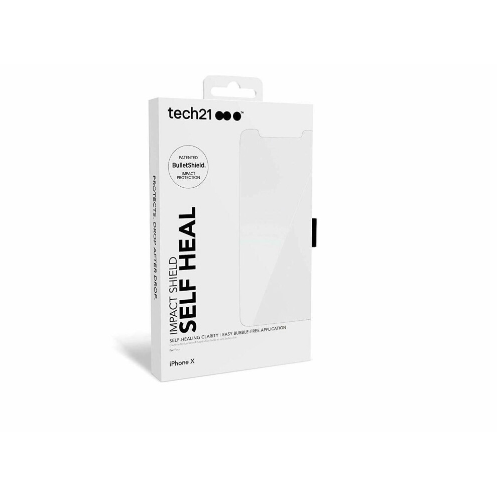 Tech21 Impact Shield Self Heal Screen Protector For Apple iPhone X / iPhone XS