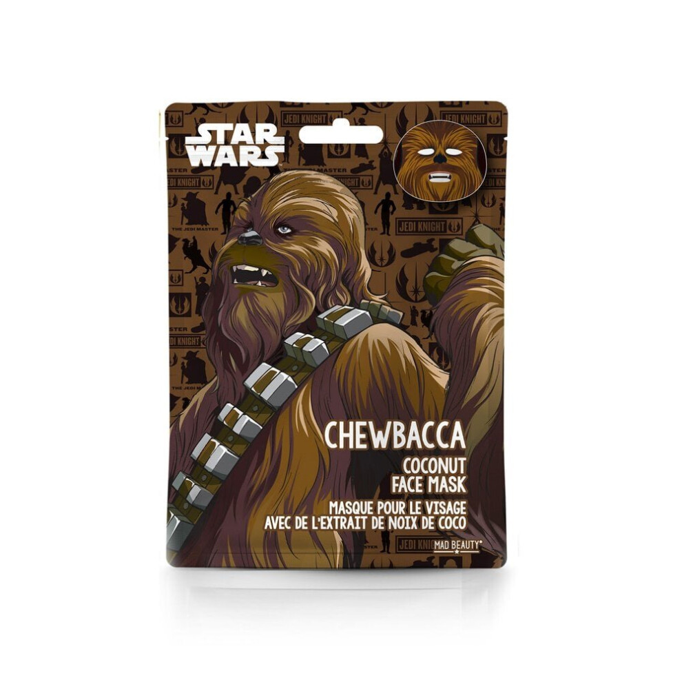 Star Wars (Chewbacca Coconut) Sheet Face Masks By Mad Beauty Cruelty Free