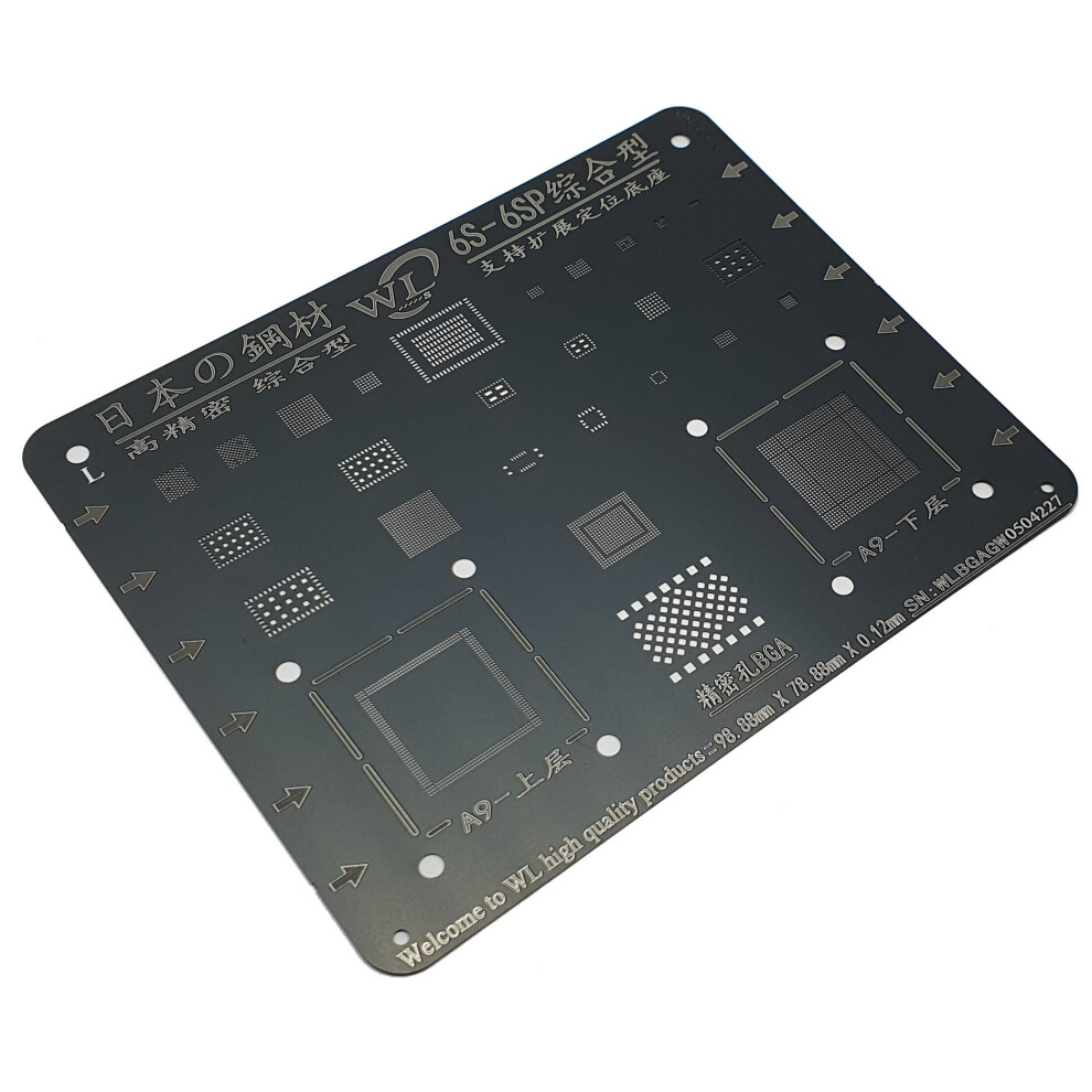 Reballing Stencil For Ip 6S 6S Plus Wl Black 7437135549556