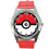 Pokemon Quartz Round Watch RED Leather Band 1