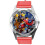RED Real Leather Round Watch for Transformers Fans E3 1