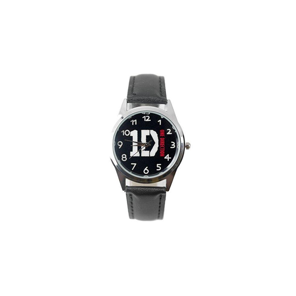 One Direction 1D Logo Genuine Leather Quartz Wrist Watch