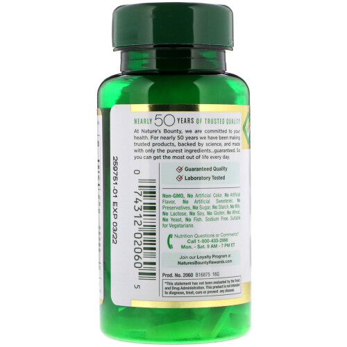 Nature's Bounty, Zink, 50 mg, 100 Tablets 2