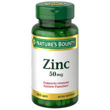 Nature's Bounty, Zink, 50 mg, 100 Tabletten