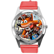 RED Leather Watch for Crash Bandicoot Fans