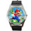 Quartz Watch Black Leather Band for Mario Fans E2 1