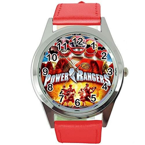 Power Rangers Quartz Watch With Red Leather Band