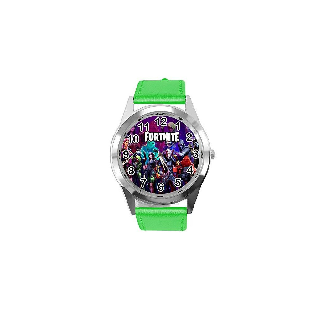 Green Leather Watch for FORTNITE Fans