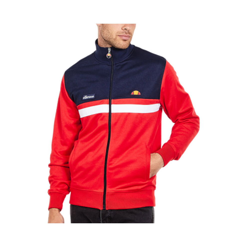 (S) ELLESSE TRANSIMENO 2 SHW04349 Mens Track Top Sweats Pullover Training Red Jumper