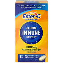 EsterC, 24-Stunden-Immunsupport, 1.000 mg, 90 pflanzlich gebeizte Tabletten