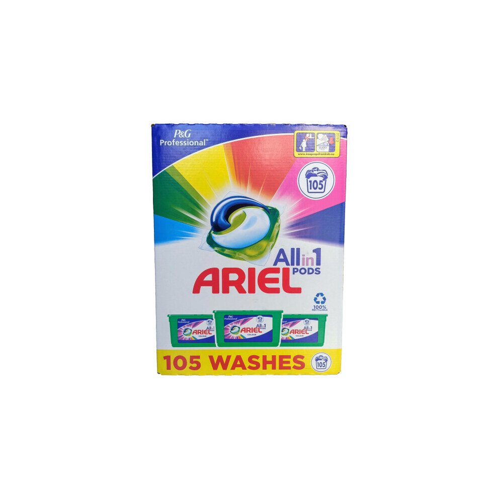 Ariel All in 1 Pods Colour Laundry Liquitabs 35x3 105 Washes