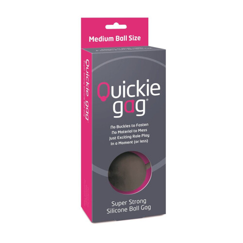 Quickie Gag Medium Ball - Black