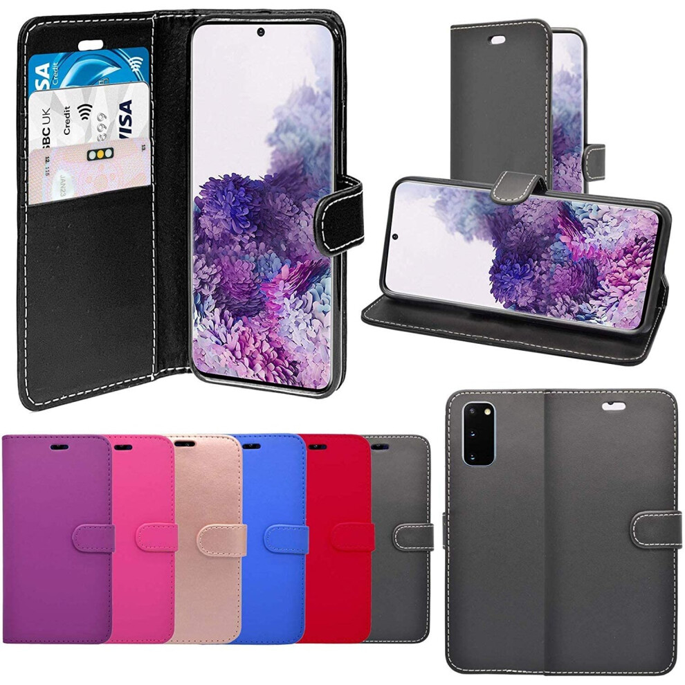 Case For Samsung Galaxy S20 5G Wallet Flip Pu Leather Cover Black 804050317824